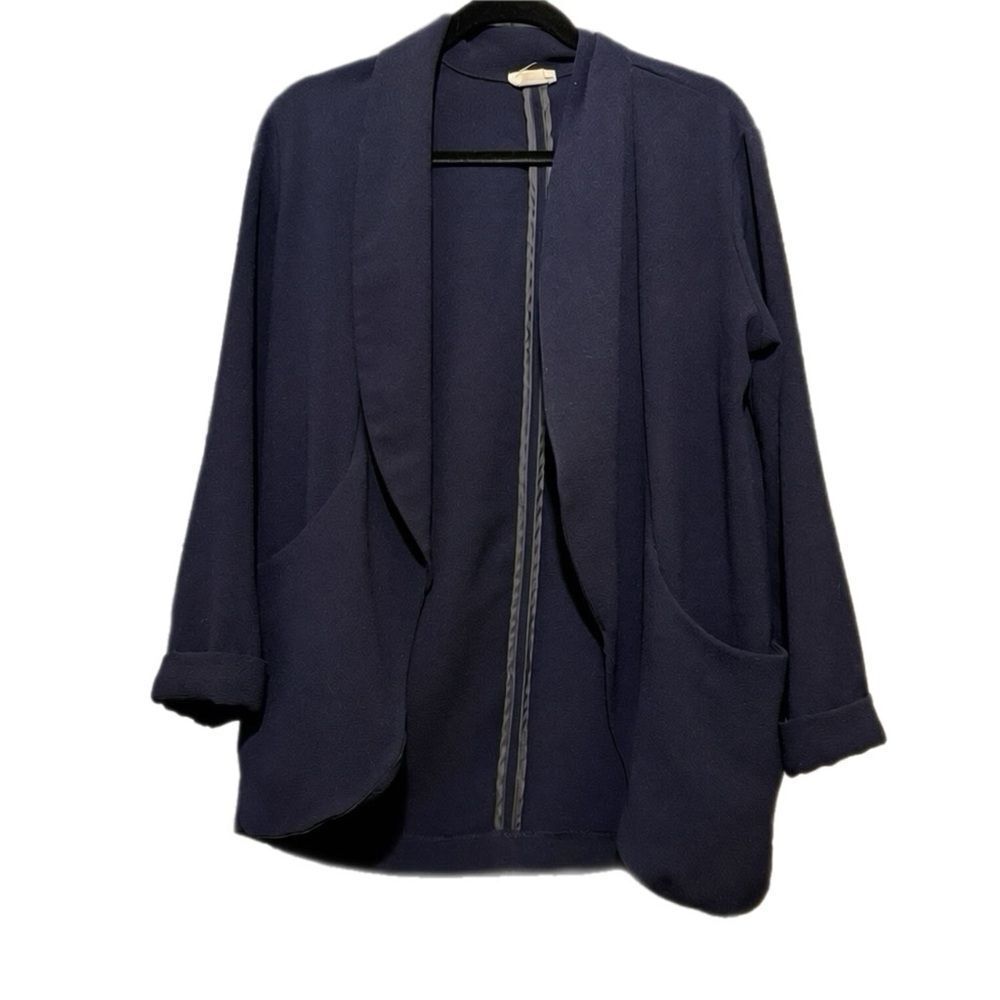 Sienna Sky Navy Blue Longline Blazer Size Medium